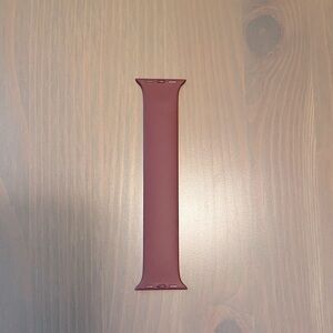 Apple Watch band silicone solo loop in Plum color.